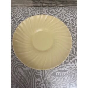 Franciscan Ware Coronado Yellow Swirl Saucer Plate Vintage USA Ceramic 6 Inch